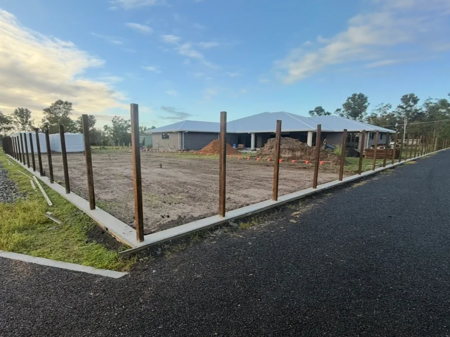 Beams for timber fencing project