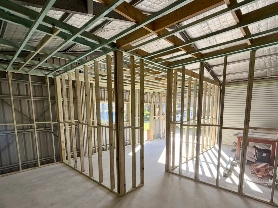 Indoor framing project by James Clifford Carpentry