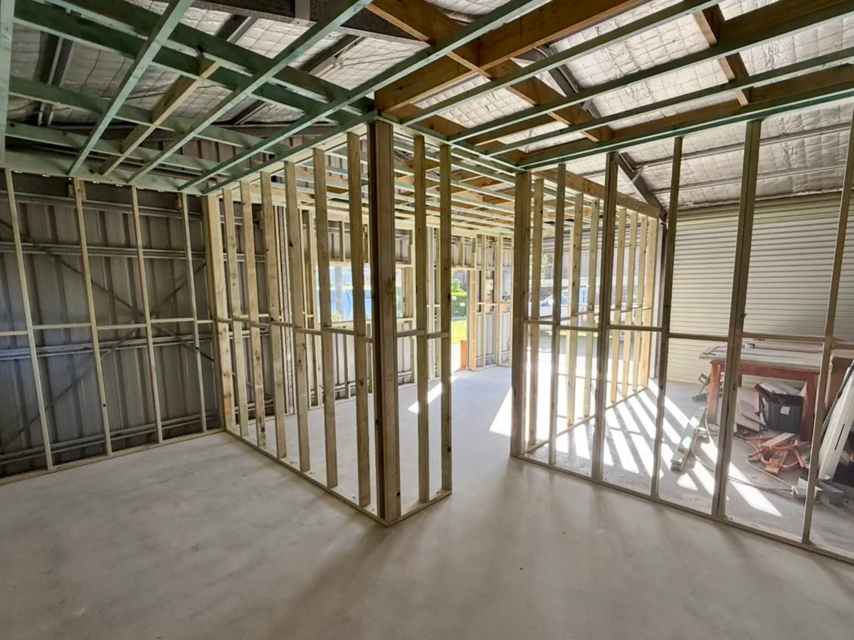 Indoor framing project by James Clifford Carpentry